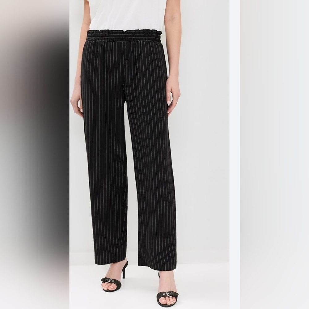 LNA Black 💎bundle Only Pinstripe Wide Leg Pants